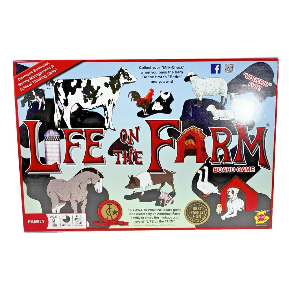 Life On The Farm 2016 We R Fun Family Board Game Complete